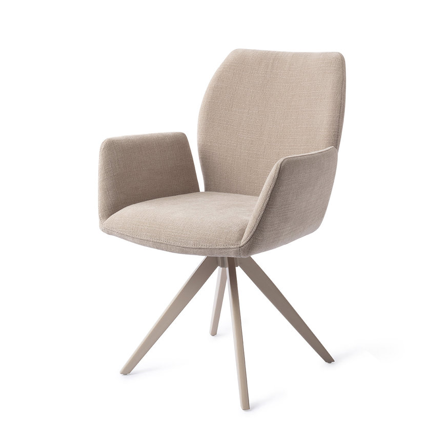 Misaki Sand Strand Eetkamerstoel Turn Beige