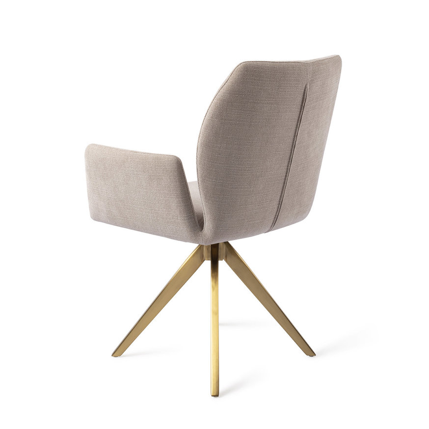 Misaki Sand Strand Eetkamerstoel Turn Gold