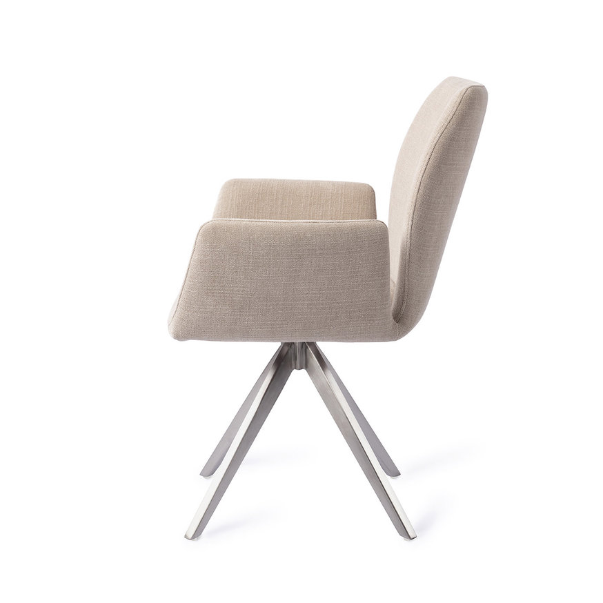 Misaki Sand Strand Eetkamerstoel Turn Steel