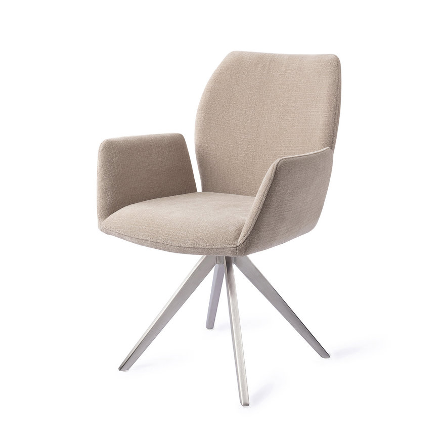 Misaki Sand Strand Eetkamerstoel Turn Steel