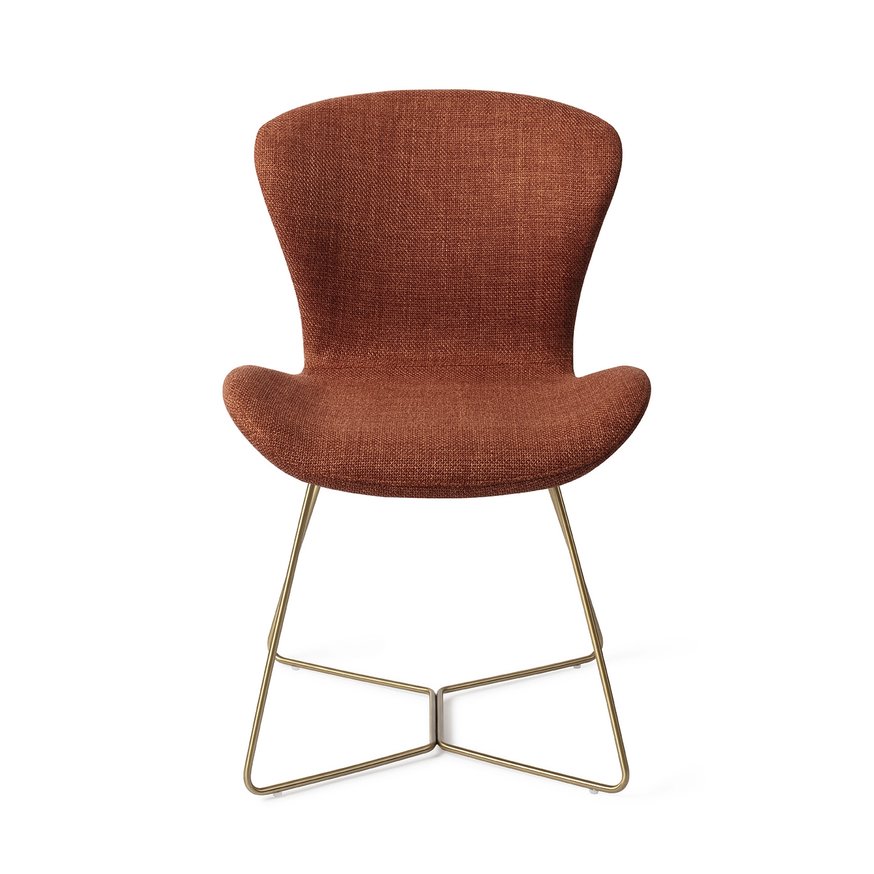 Moji Happy Hazel Eetkamerstoel Beehive Gold