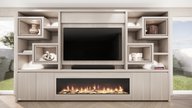 Monroe Cinewall King-size 350-410 cm Eiken Dimplex 74INCH