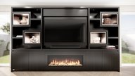 Monroe Cinewall King-size 350-410 cm Eiken Dimplex 50INCH