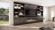 Monroe Cinewall King-size 350-410 cm Eiken Kalfire E-ONE 160CM