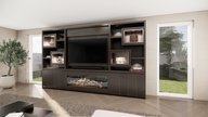Monroe Cinewall King-size 350-410 cm Eiken Kalfire E-ONE 160CM