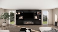Monroe Cinewall King-size 350-410 cm Eiken Kalfire E-ONE 160CM