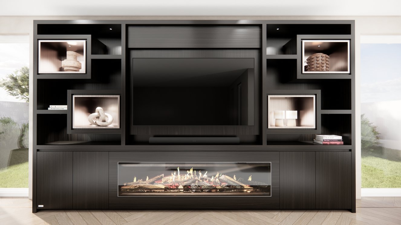 Cinewall	Monroe King-size 350-410	cm Eiken Kalfire	E-ONE