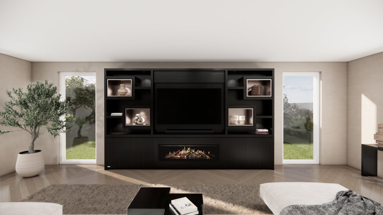Cinewall	Monroe King-size 350-410	cm Eiken Kalfire	E-SERIE