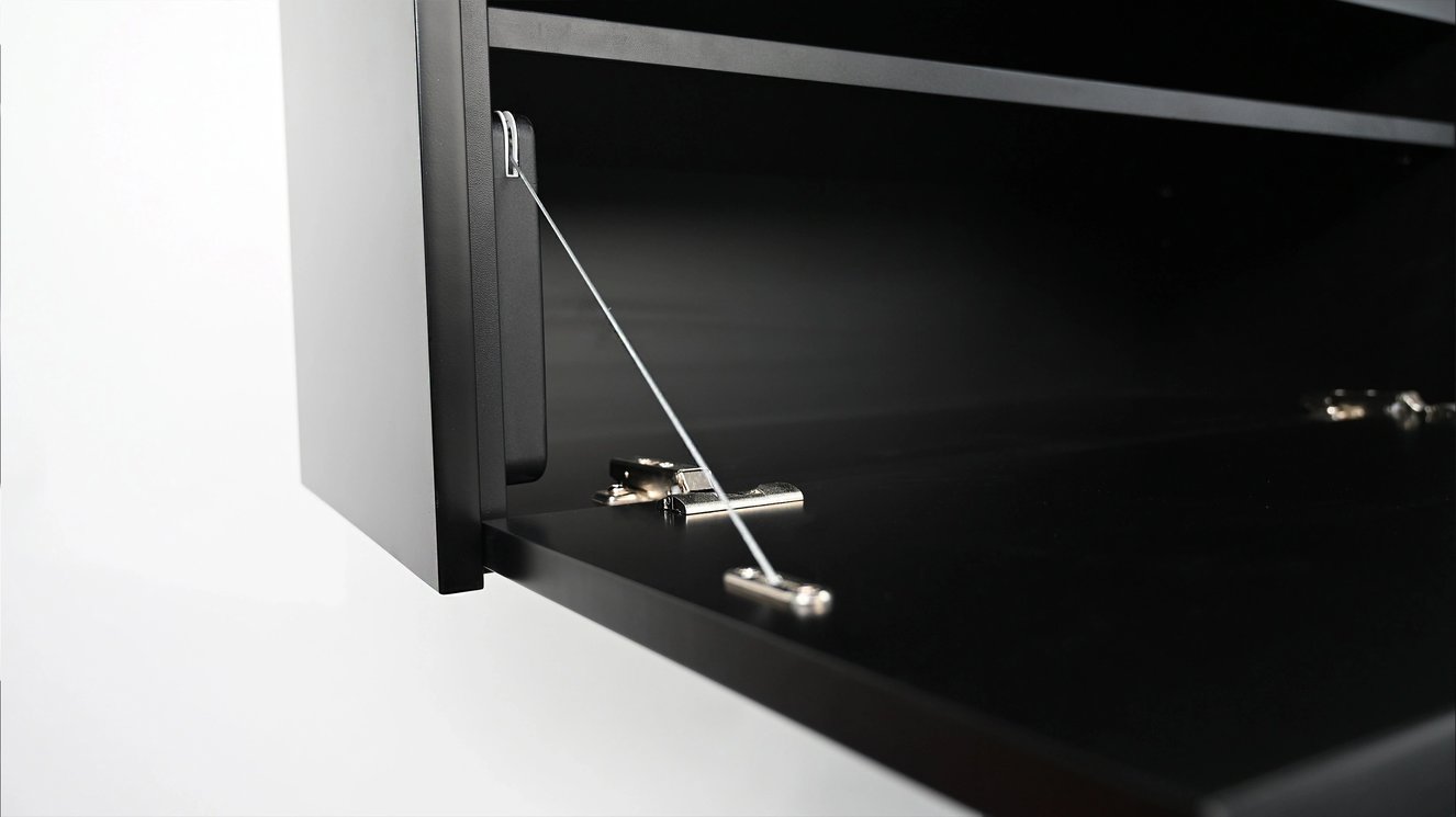 TV-Meubel Murphy 2-Deurs Hangend	met	haard 50	inch Eiken