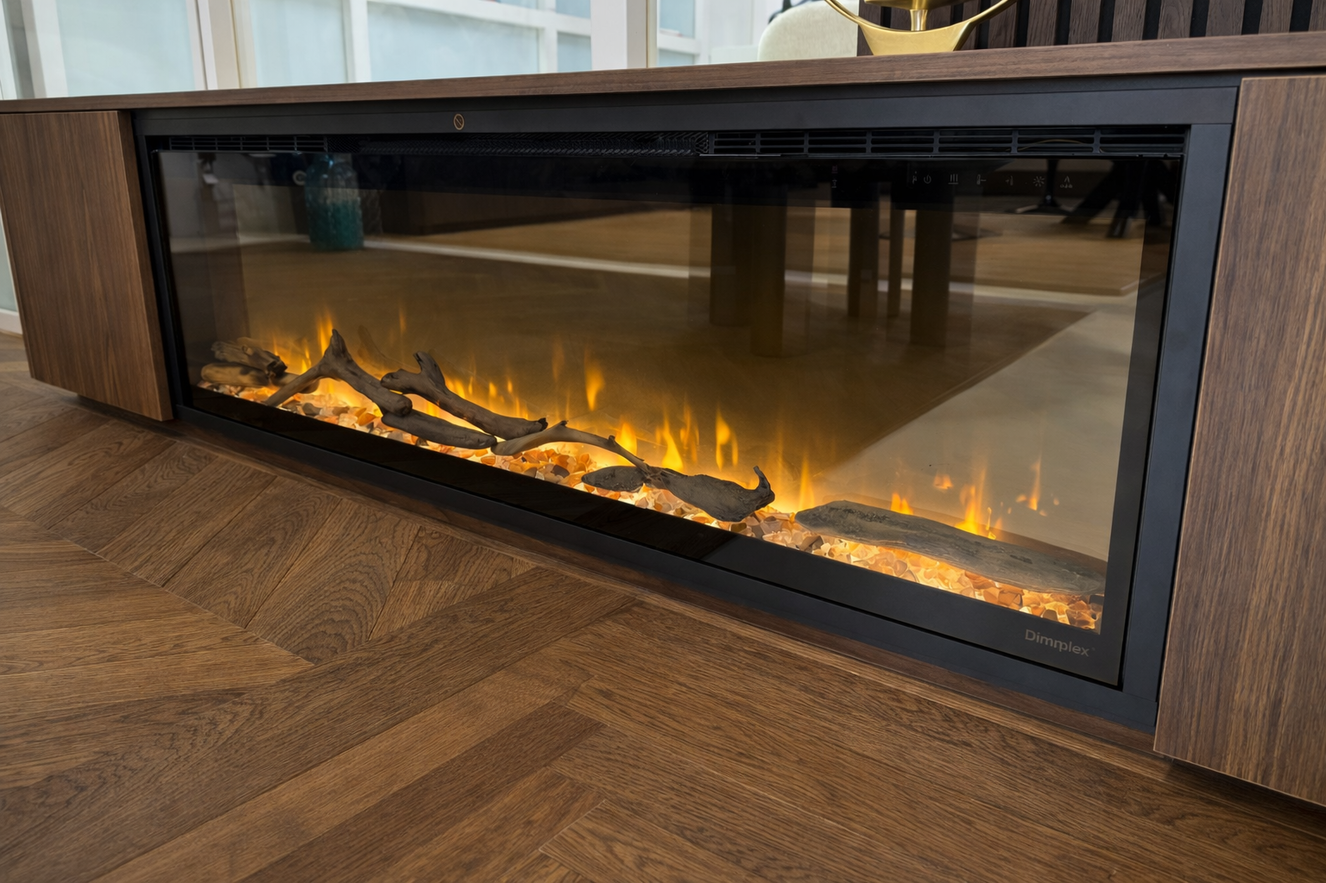 TV-Meubel	Murphy 2-Deurs Hangend met haard 50	inch Eiken Melamine