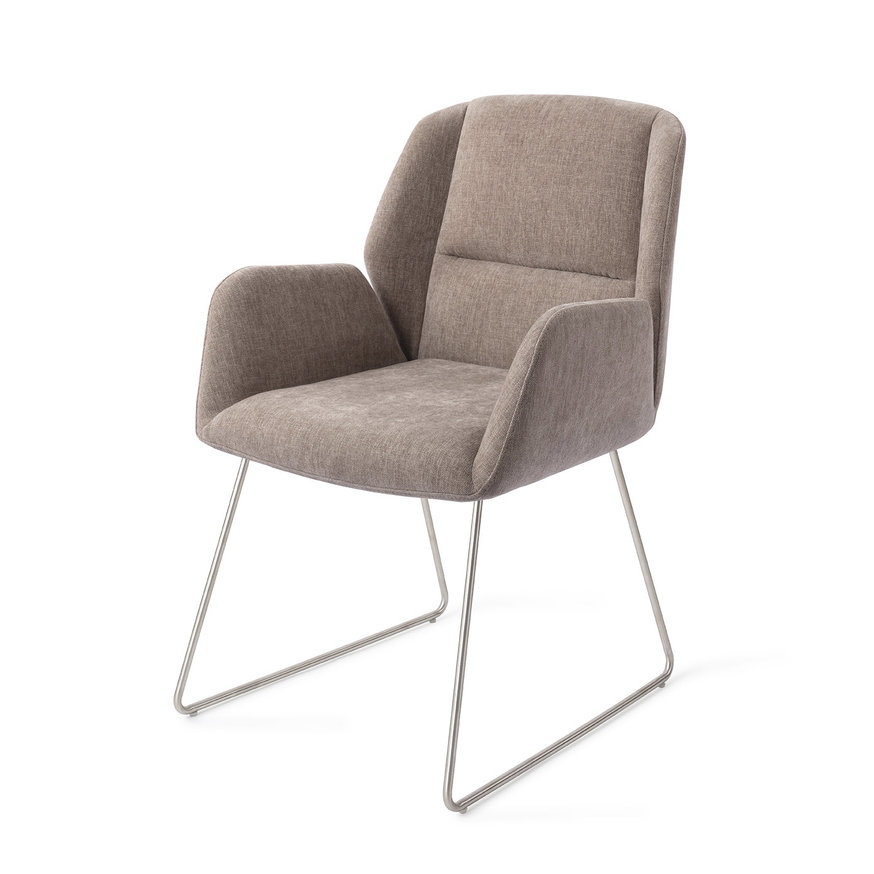 Myoko Greystones Eetkamerstoel Slide Steel