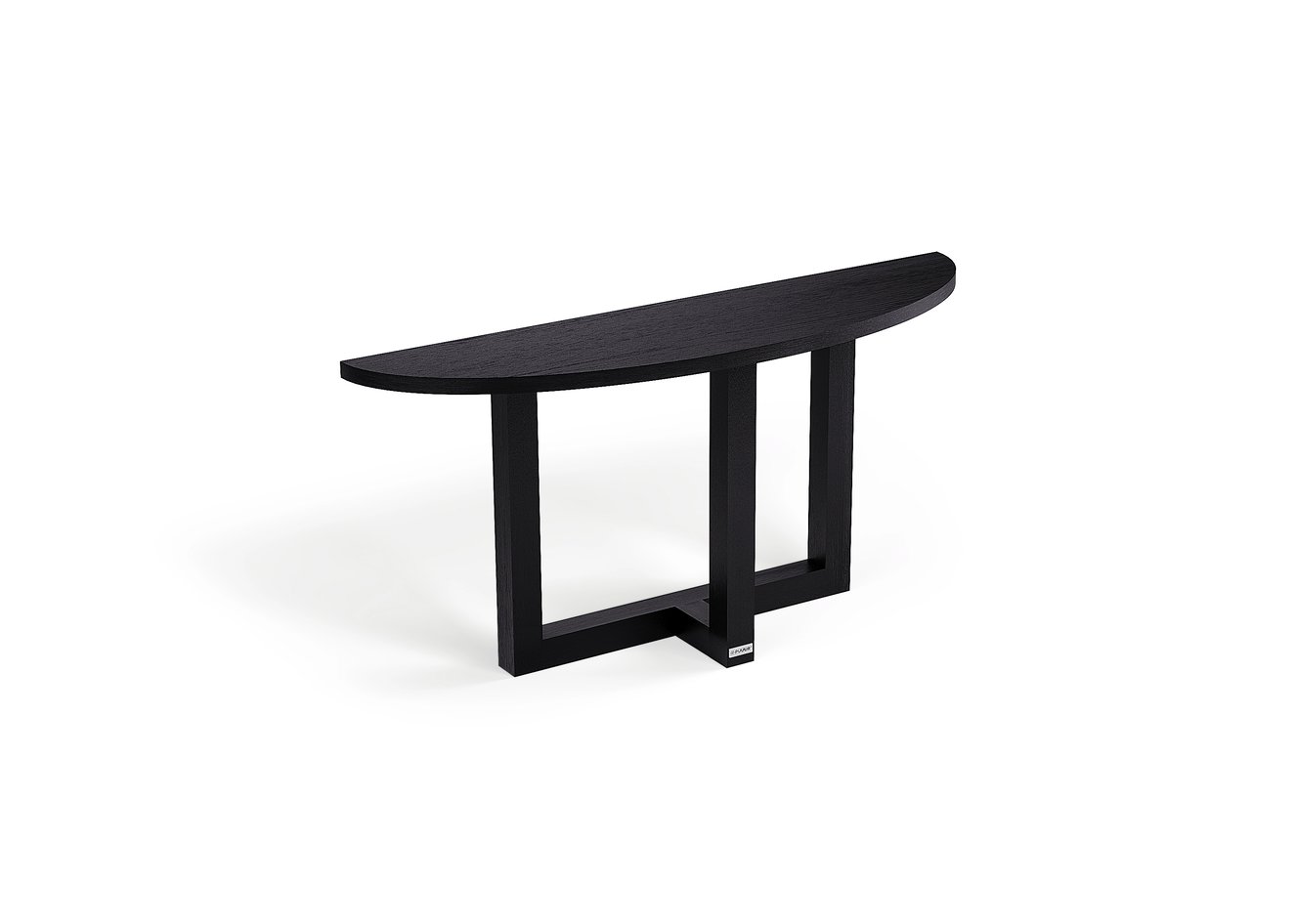 Norton Sidetable Half-Rond Eiken