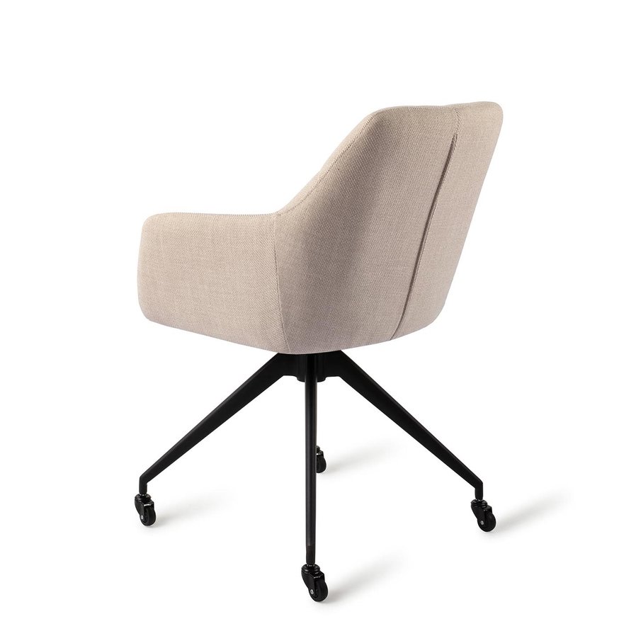 Noto Overnight Oats Eetkamerstoel Caster Black