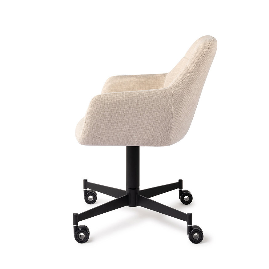 Noto Overnight Oats Eetkamerstoel Caster Black