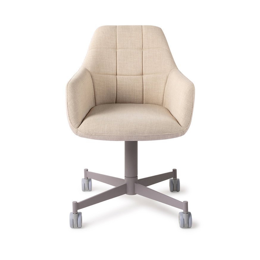 Noto Overnight Oats Eetkamerstoel Caster Grey