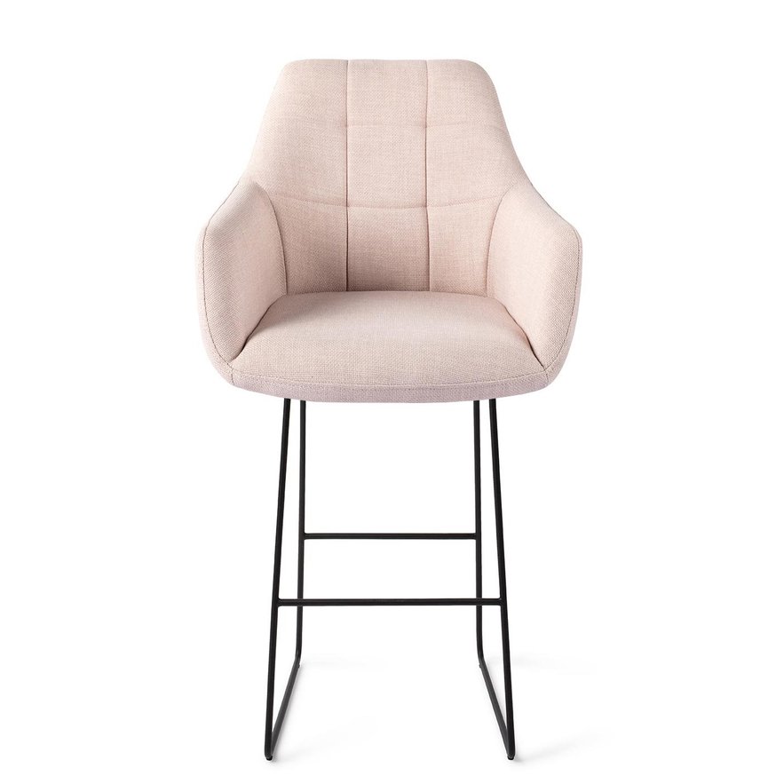 Noto Petal Pink Barkruk Slide Black (H)