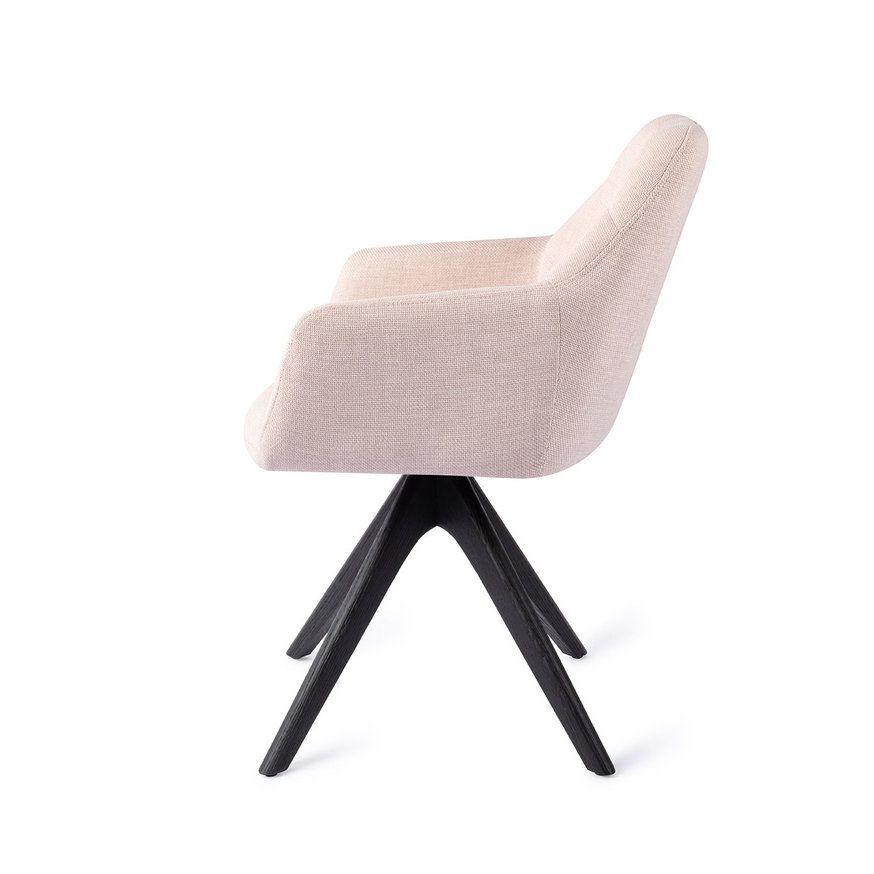 Noto Petal Pink Eetkamerstoel Revolve Oak Black