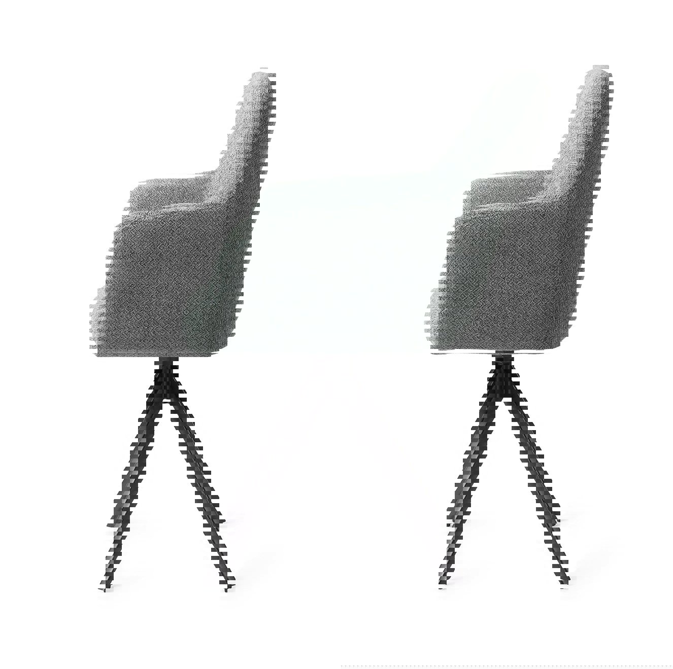 Noto Real Teal Eetkamerstoel Turn Black