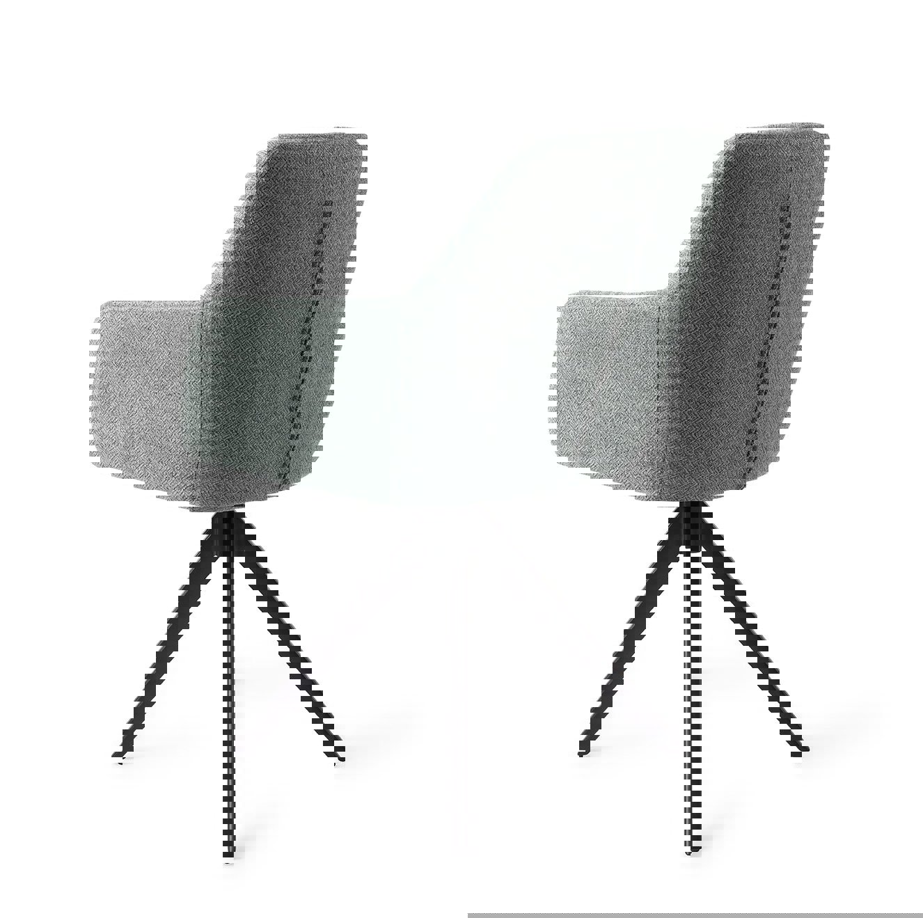 Noto Real Teal Eetkamerstoel Turn Black