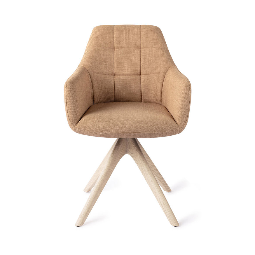 Noto Toasted Toffee Eetkamerstoel Revolve Oak Bleach