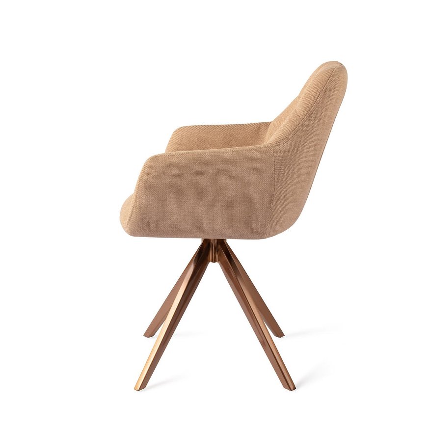 Noto Toasted Toffee Eetkamerstoel Turn Rose