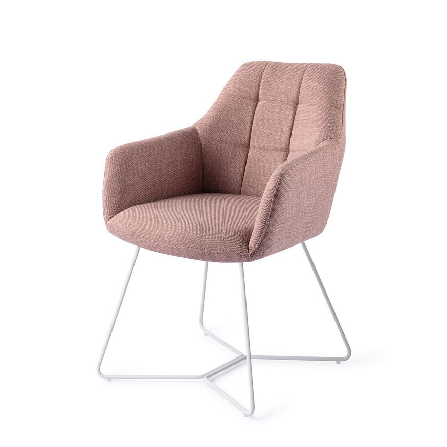 Noto VIntage Rose Eetkamerstoel Beehive White