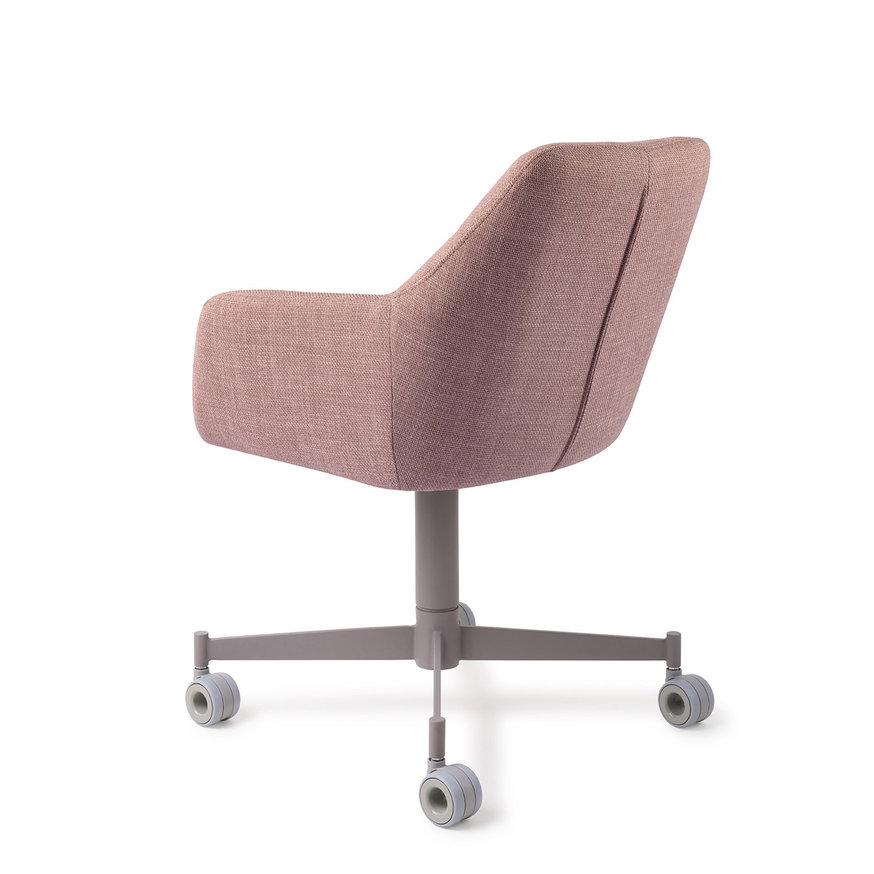 Noto VIntage Rose Eetkamerstoel Caster Grey