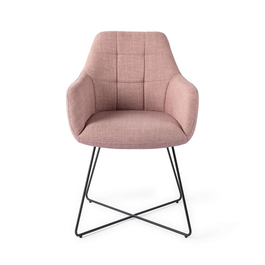 Noto VIntage Rose Eetkamerstoel Cross Black