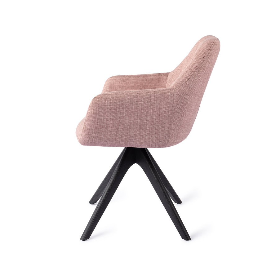 Noto VIntage Rose Eetkamerstoel Revolve Oak Black