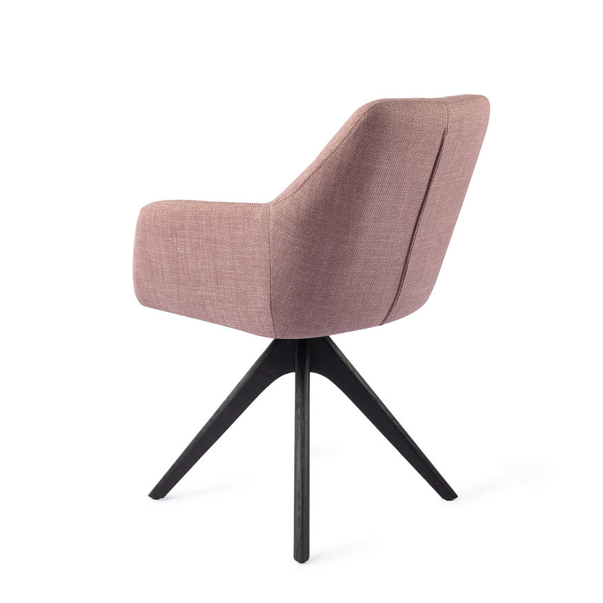 Noto VIntage Rose Eetkamerstoel Revolve Oak Black