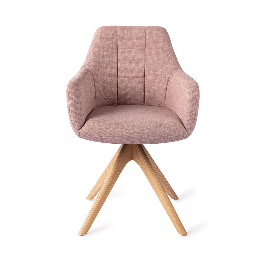 Noto VIntage Rose Eetkamerstoel Revolve Oak Natural