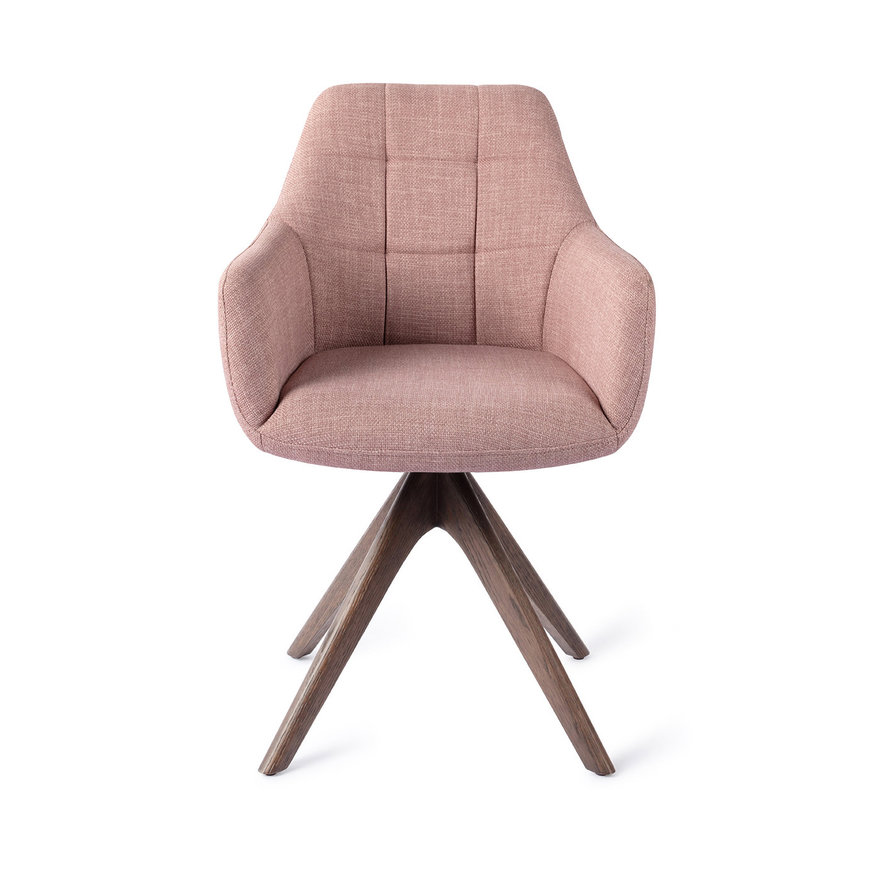 Noto VIntage Rose Eetkamerstoel Revolve Oak Walnut