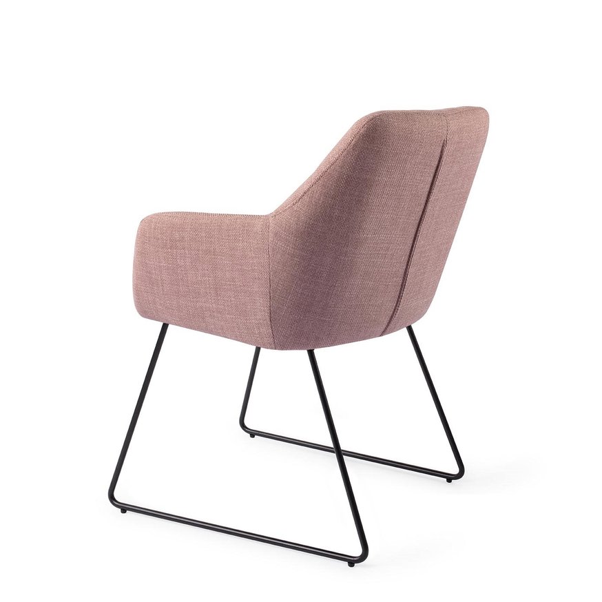 Noto VIntage Rose Eetkamerstoel Slide Black