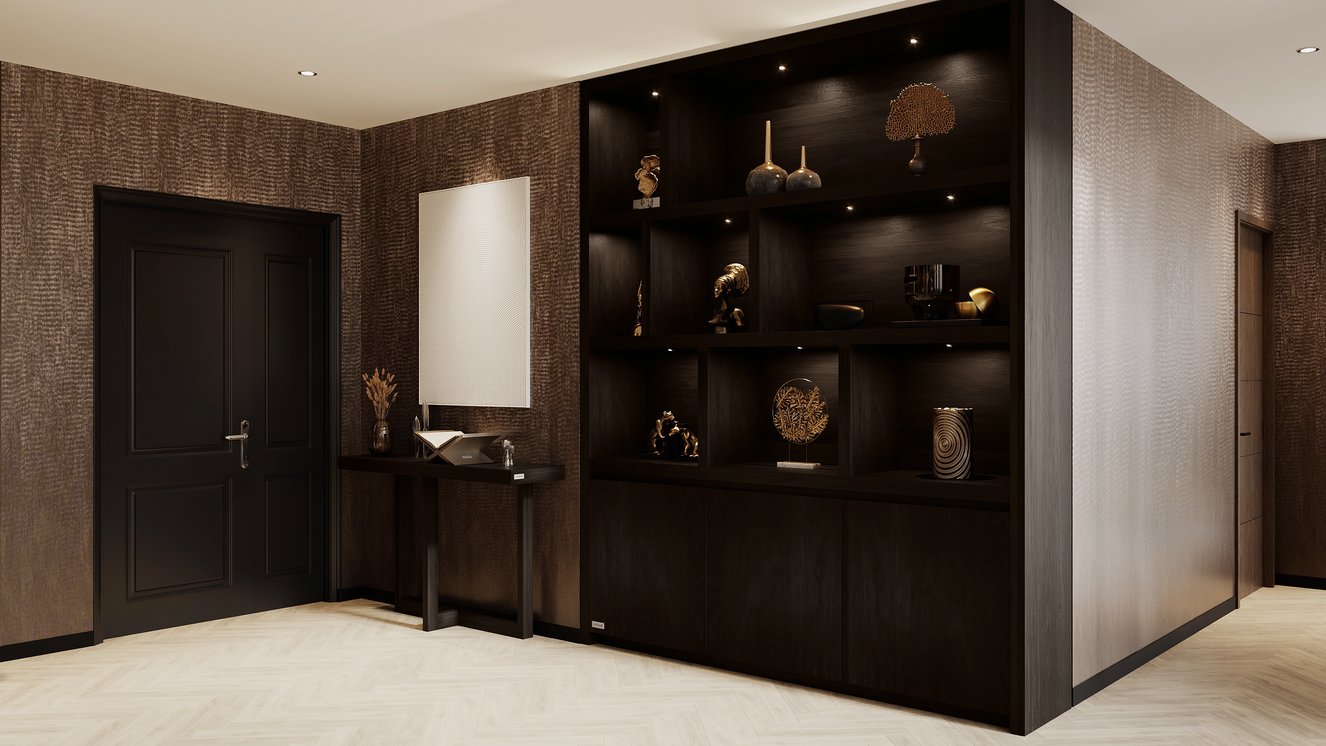 Ogden Vakkenkast King-size 170-220	cm Eiken