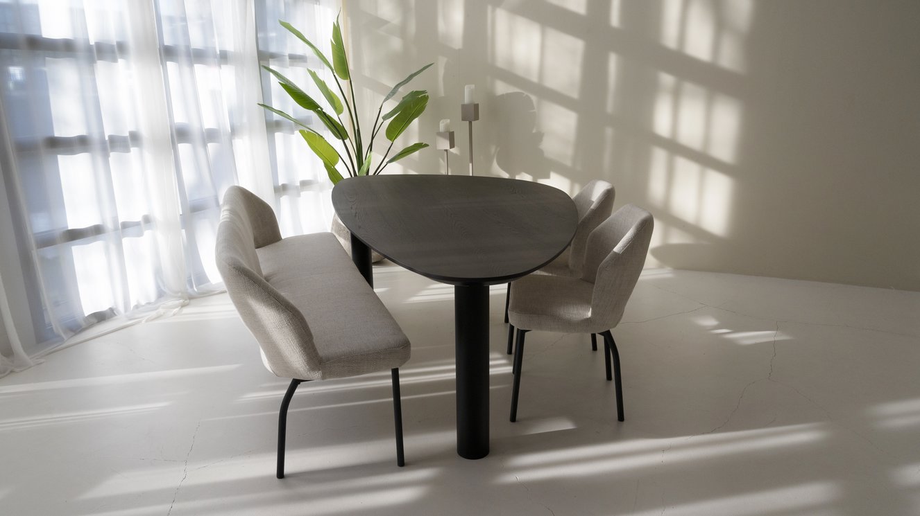 Palermo Eettafel Kiezel Eiken