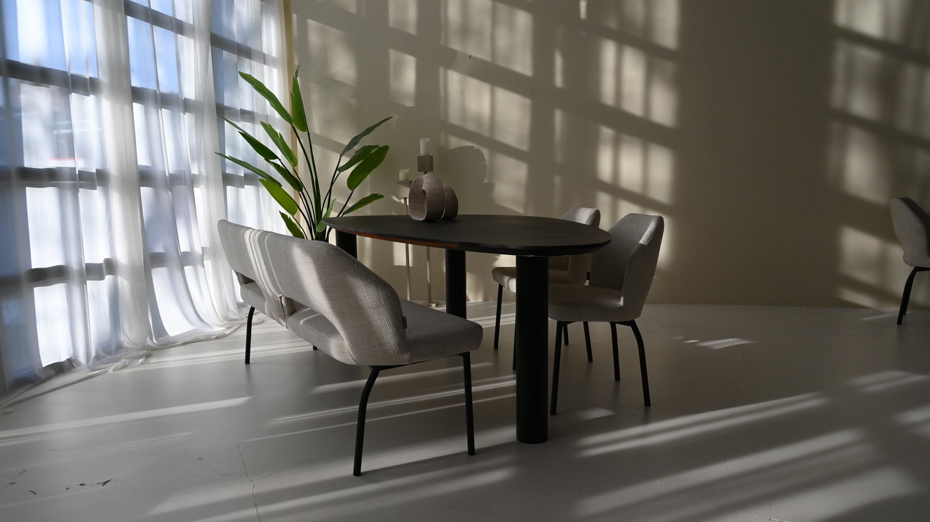 Palermo Eettafel Kiezel Eiken