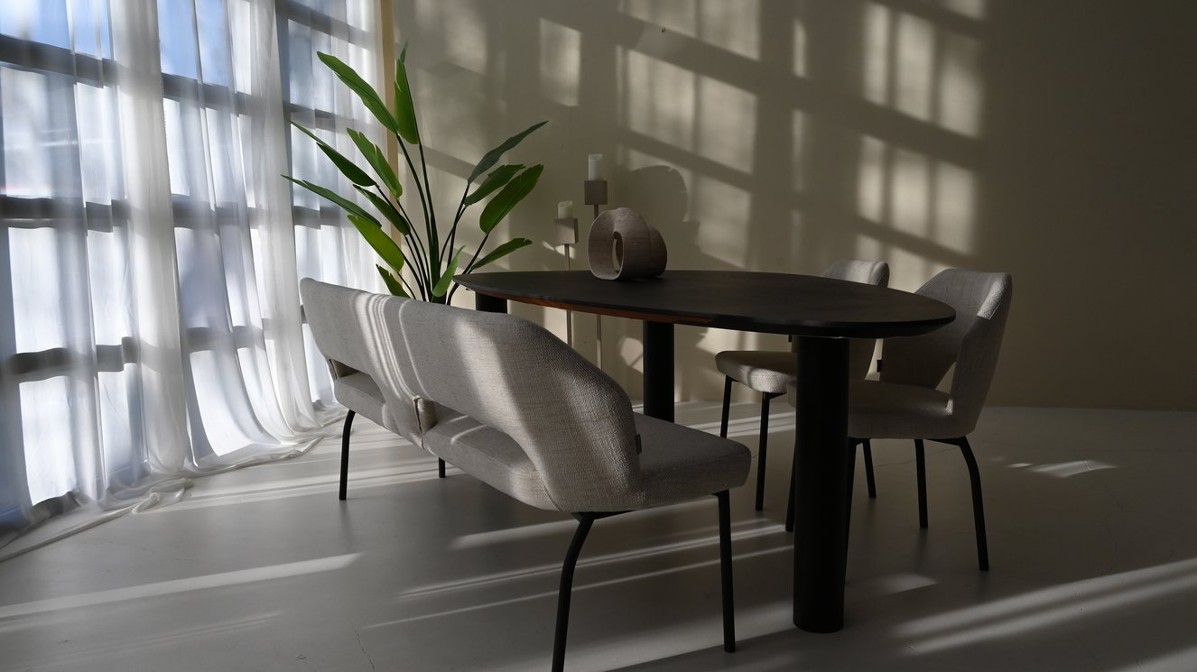 Palermo Eettafel Kiezel Eiken