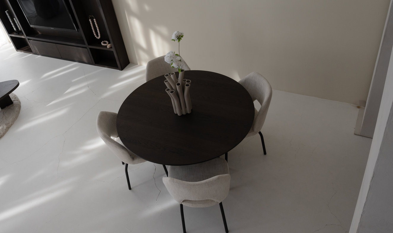 Palermo Eettafel Rond Eiken