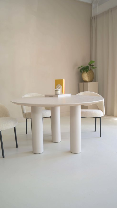 Palermo Eettafel Rond Eiken