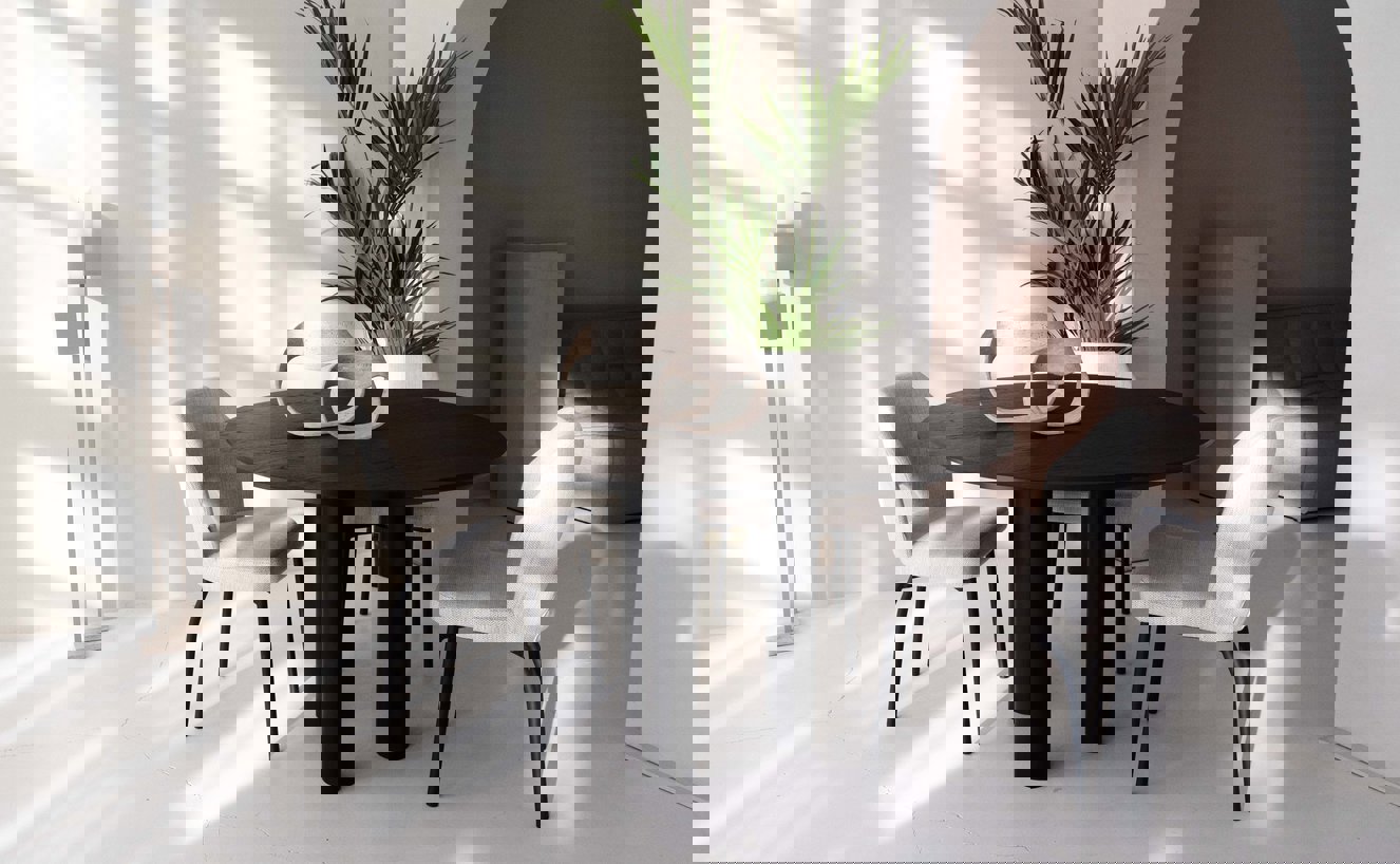 Palermo Eettafel Rond Eiken