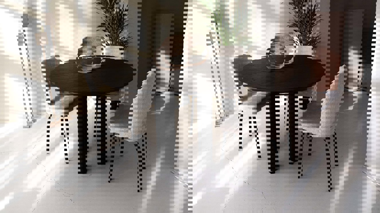 Palermo Eettafel Rond Eiken