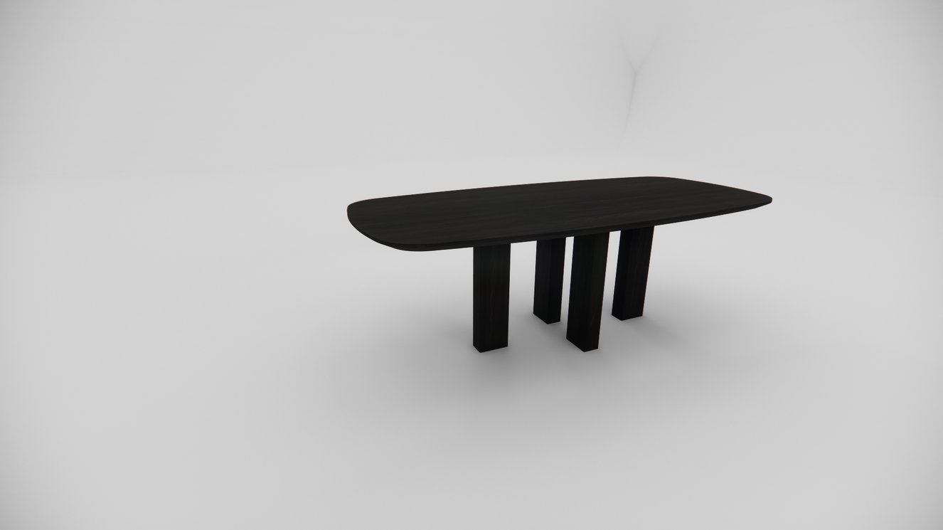 Palermo Massive 4-Square Eettafel Deens	Ovaal Eiken