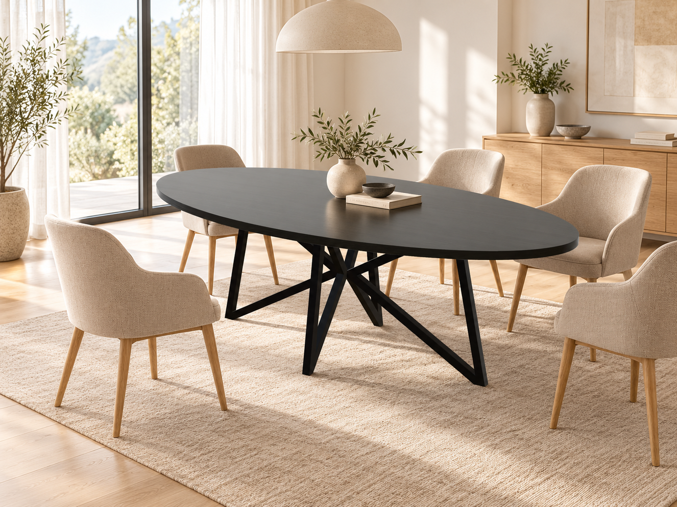 Philippe Eettafel Ovaal Eiken