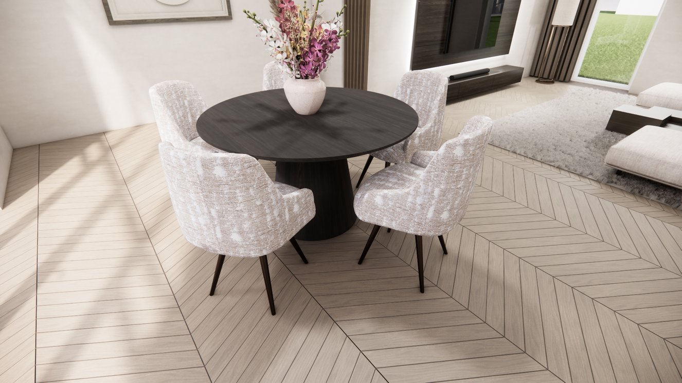 Reggio Cylinder Eettafel Rond Eiken