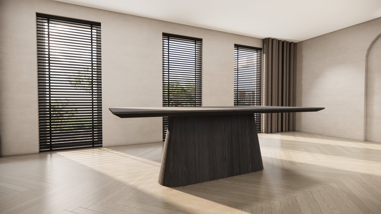 Reggio Wide Oval Eettafel Rechthoek Eiken