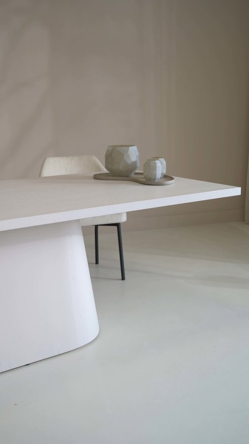 Reggio Wide Oval Eettafel Rechthoek Eiken