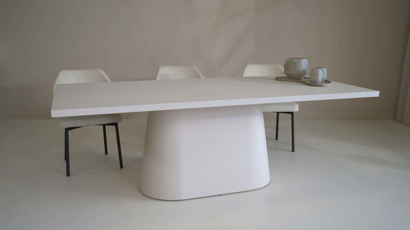 Reggio Wide Oval Eettafel Rechthoek Eiken