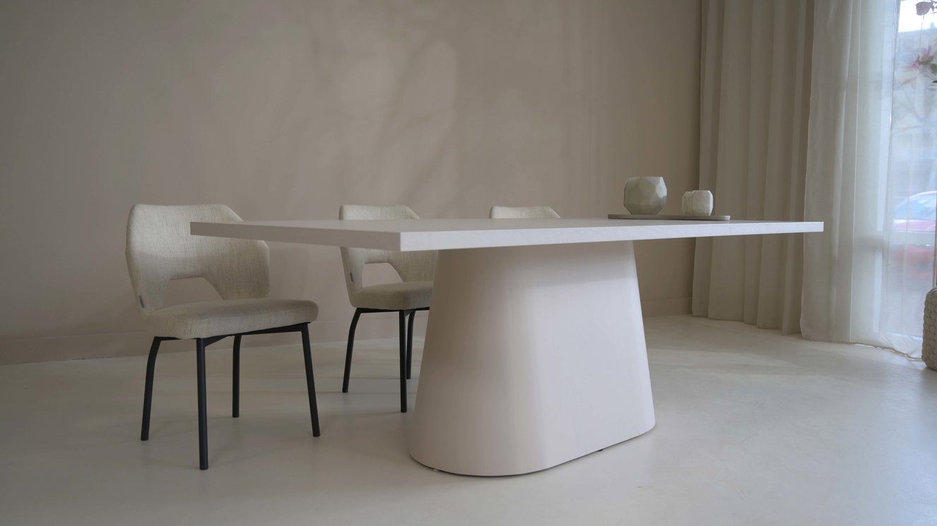 Reggio Wide Oval Eettafel Rechthoek Eiken