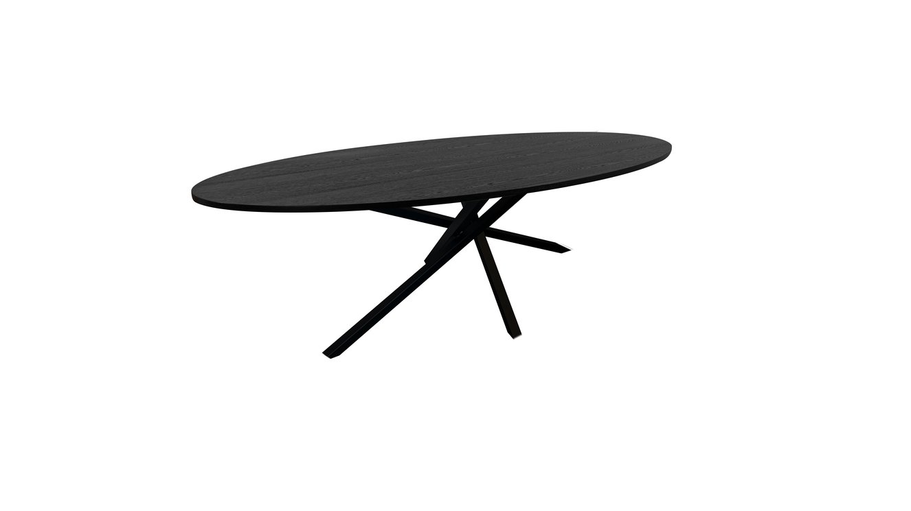 Riga Eettafel Ovaal Eiken