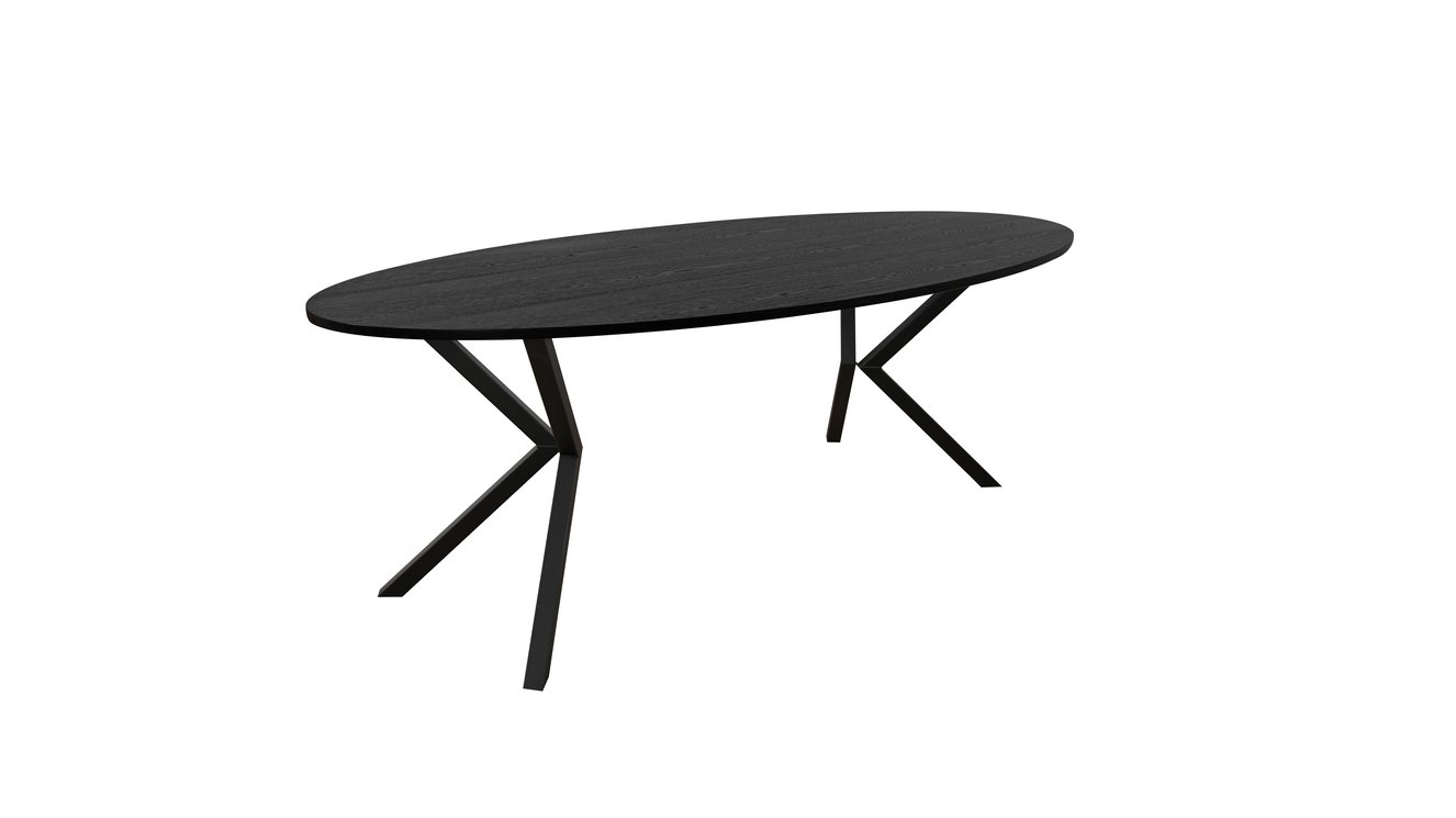 Riga Eettafel Ovaal Eiken